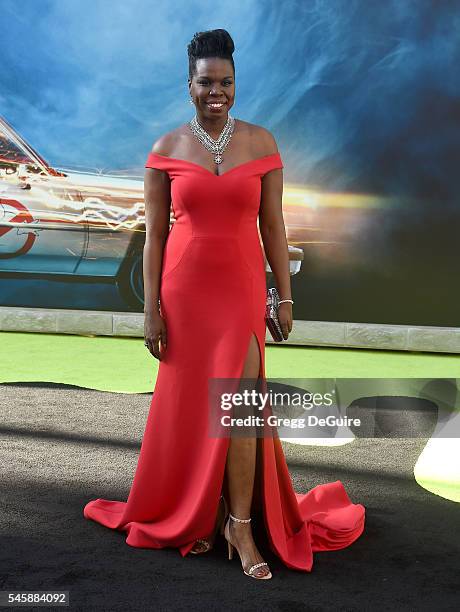 Actress/comedian Leslie Jones arrives at the premiere of Sony Pictures' "Ghostbusters" at TCL Chinese Theatre on July 9, 2016 in Hollywood,...