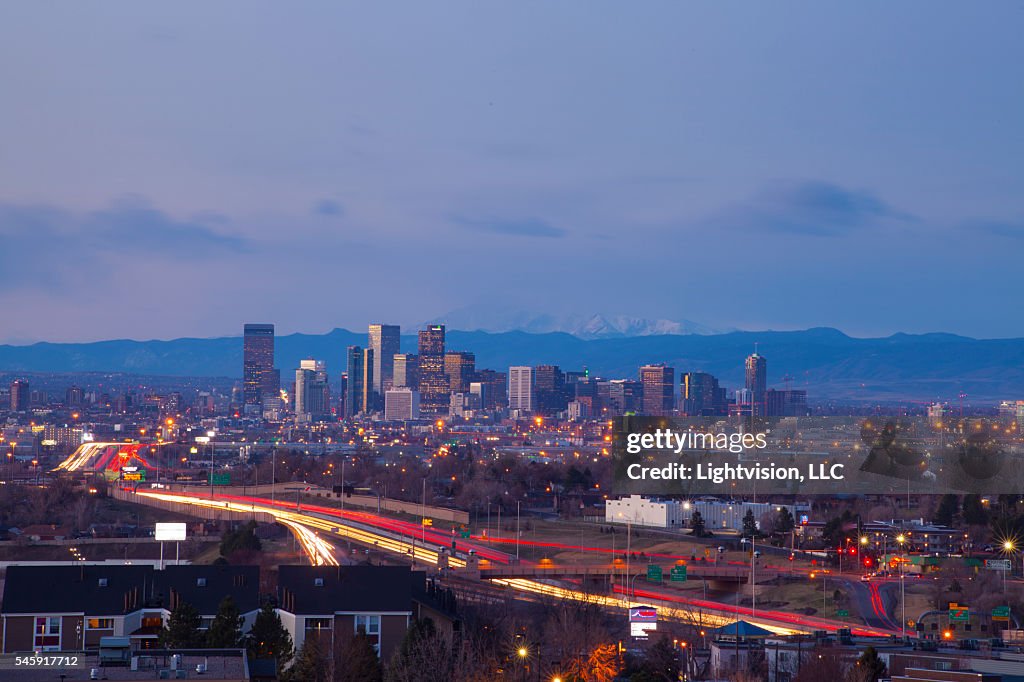 Denver, Colorado Downtown Skyline