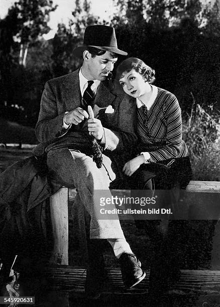 Bert, Claudette - Actress, France, USA - *-+ Scene from the movie 'It Happened One Night'' with Clark Gable Directed by: Frank Capra USA 1934...