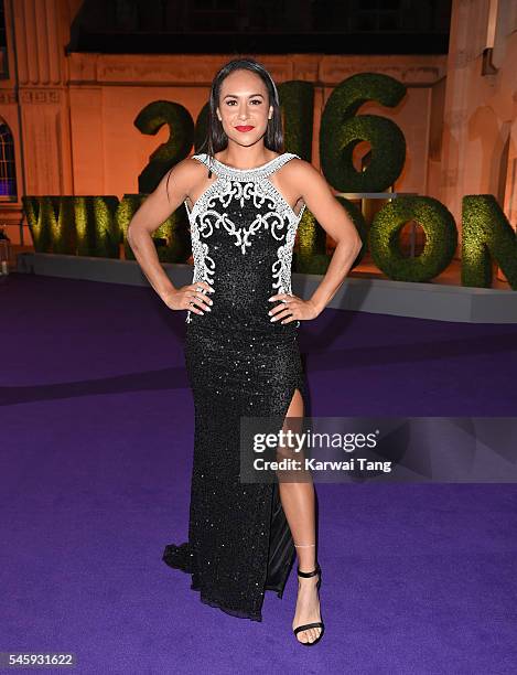 Heather Watson attends the Wimbledon Winners Ball at The Guildhall on July 10, 2016 in London, England.