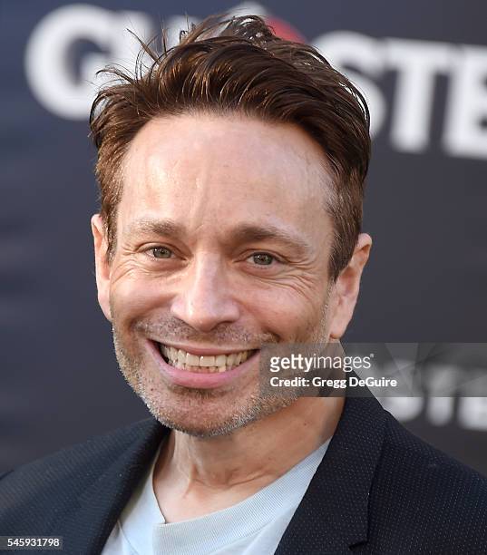 Actor Chris Kattan arrives at the premiere of Sony Pictures' "Ghostbusters" at TCL Chinese Theatre on July 9, 2016 in Hollywood, California.