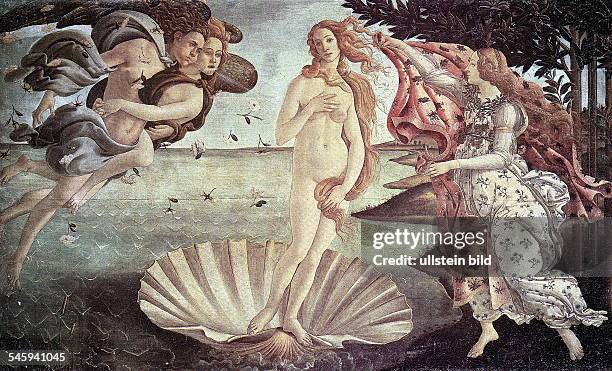 Botticelli, Sandro *1444/45-1510+Maler, I- Gemaelde 'Geburt der Venus'- um 1500