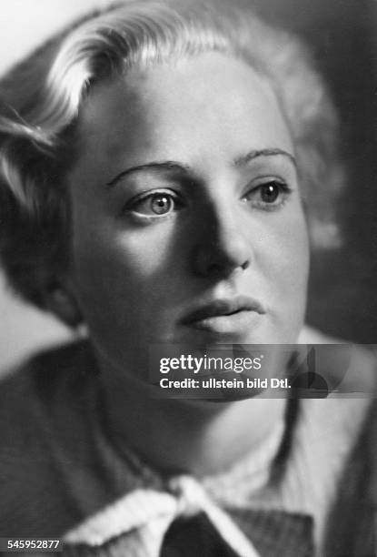 Liselotte Betke*-Schauspielerin, Schriftstellerin, D Portrait- undatiert, vermutlich 1933Foto: foto-jacobi Berlin