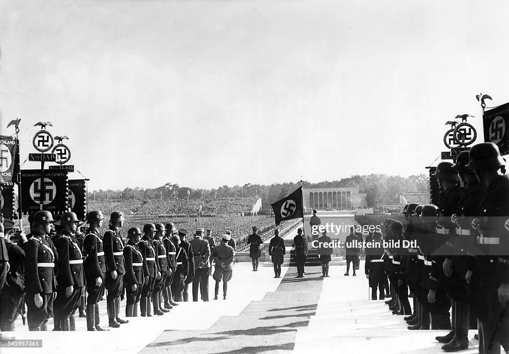 Nuremberg Rally Area Germany, Third Reich - NSDAP Nuremberg Rally 1936 Parade of the SA ...