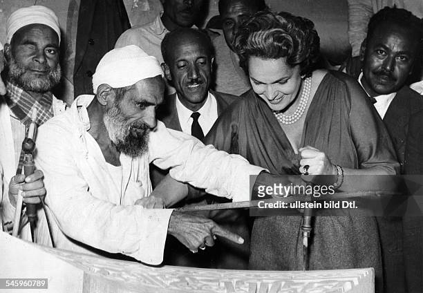 Begum Aga Khan *15.02..2000+Indisch-franzoesische Fuerstin, Frankreich4. Ehefrau von Aga Khan III.- besucht im Rahmen eines Aufenthaltes in Aegypten...