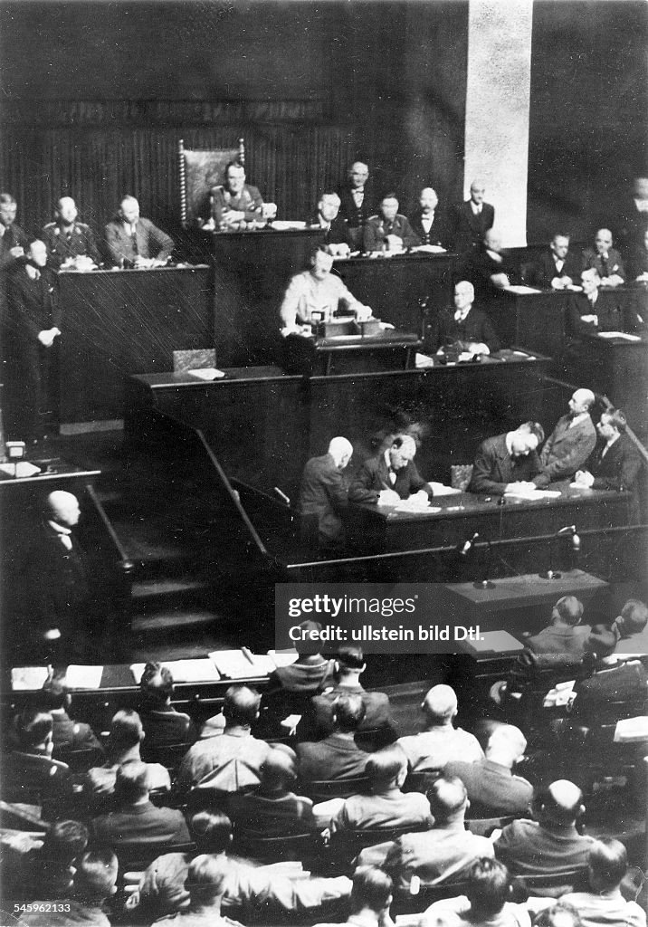 Enabling Act Example enabling act Adolf Hitler address to the Reichstag. . Berlin,... News ...