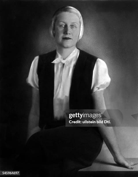 Frau Trudi Araquistain, Ehefrau von Botschafter Luis Araquistain, SpanienPorträt- undatiert, um 1932Foto:Ruth von Bergen