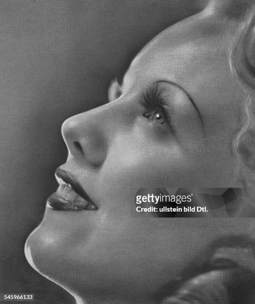 Schauspielerin, DProfil, Ausschnitt- 1937