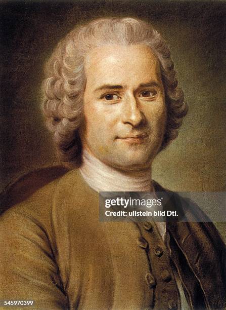 Jean Jacques Rousseau *28.06.1712-02.07.1778+ Writer, philosopher, France portrait - pastel painting by Quentin de la Tour - 18th century