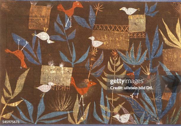 Paintings Paul Klee *18.12.1879-+ Painter, graphic artist, Germany, Switzerland painting 'The Bird Garden' - undated - about 1910