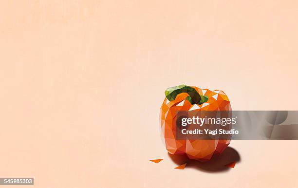 polygon of paprika - sci fi food stockfoto's en -beelden
