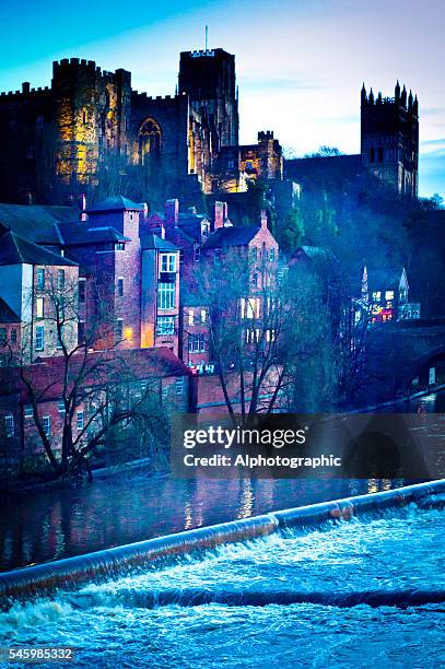 durham castle and cathedral - durham university england stock pictures, royalty-free photos & images