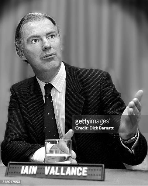 Chief Executive of British Telecom Iain Vallance at their headquarter, London, United Kingdom, 1988.