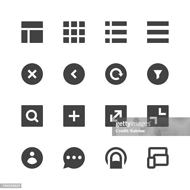 stockillustraties, clipart, cartoons en iconen met responsive web icon - gray series - scheepsschoorsteen