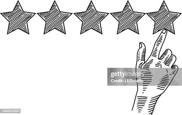 increase rating, evaluation and classification concept drawing - pencil drawing stock illustrations