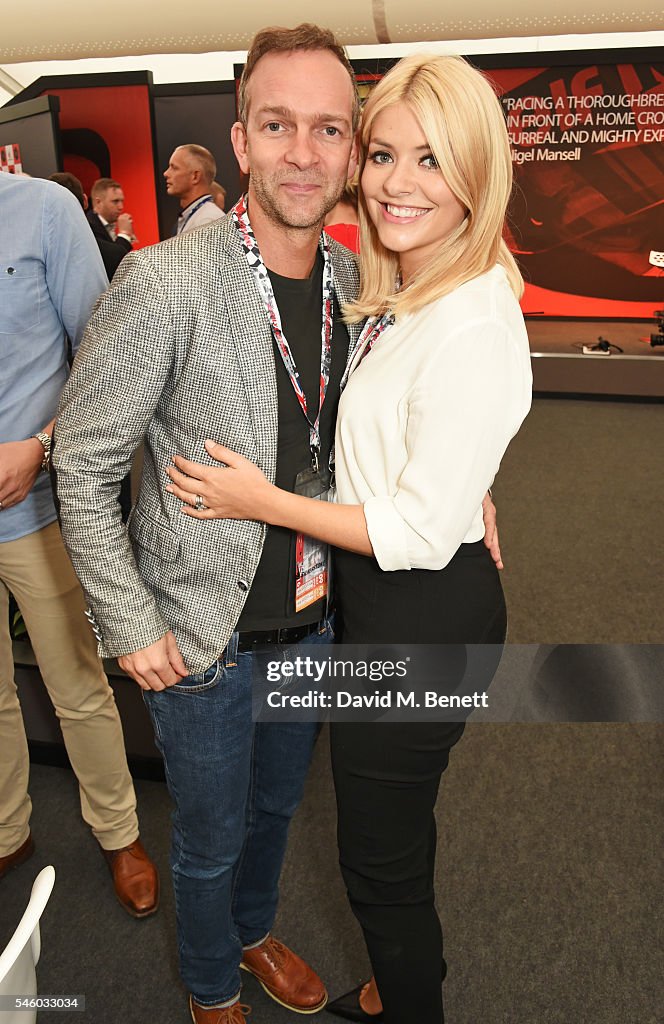 Stars Attend The British Grand Prix In The Driver Lounge