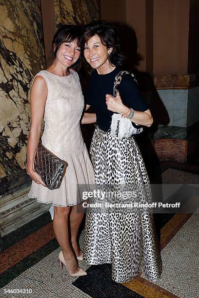 Caroline Nielsen and Sylvie Rousseau attend 'Vaincre Le Cancer' Charity Gala Night at Opera Garnier on July 10, 2016 in Paris, France.