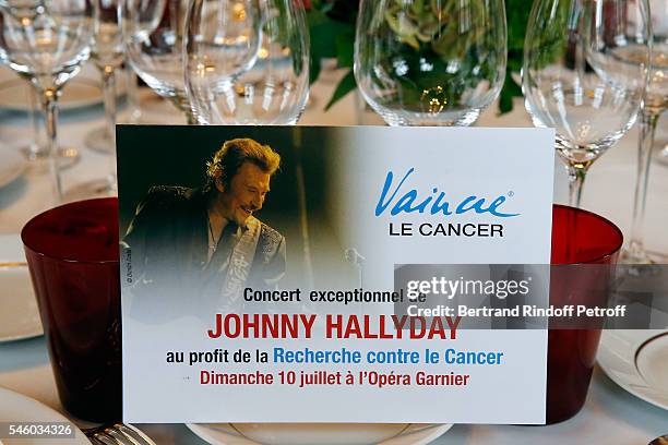 Illustration View of 'Vaincre Le Cancer' Charity Gala Night at Opera Garnier on July 10, 2016 in Paris, France.