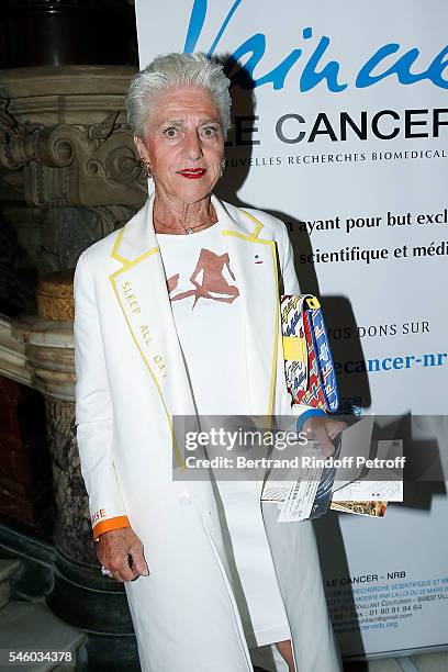 Writer Catherine Euvrard attends 'Vaincre Le Cancer' Charity Gala Night at Opera Garnier on July 10, 2016 in Paris, France.