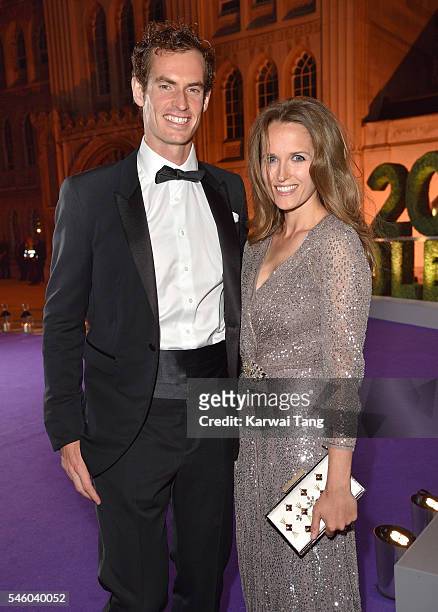 Andy Murray and Kim Murray attend the Wimbledon Winners Ball at The Guildhall on July 10, 2016 in London, England.