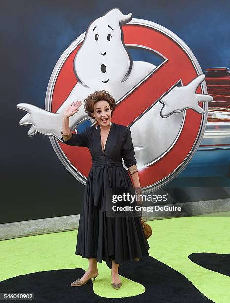 Actress Annie Potts arrives at the premiere of Sony Pictures' "Ghostbusters" at TCL Chinese Theatre on July 9, 2016 in Hollywood, California.