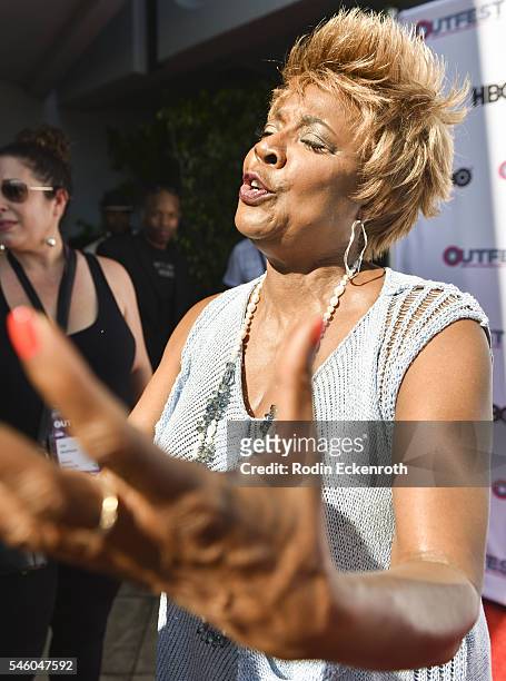 Singer Thelma Houston attends 2016 Outfest Los Angeles LGBT Film Festival screening of "Jewels Catch One" at Harmony Gold Theatre on July 10, 2016 in...