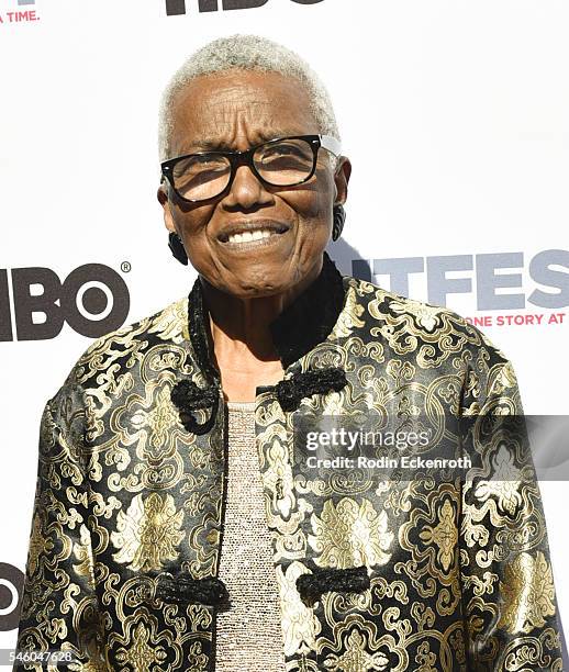 Founder and CEO of VHF Jewel Thais-Williams attends 2016 Outfest Los Angeles LGBT Film Festival screening of "Jewels Catch One" at Harmony Gold...