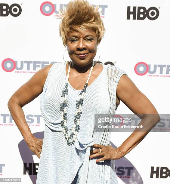 Singer Thelma Houston attends 2016 Outfest Los Angeles LGBT Film Festival screening of "Jewels Catch One" at Harmony Gold Theatre on July 10, 2016 in...