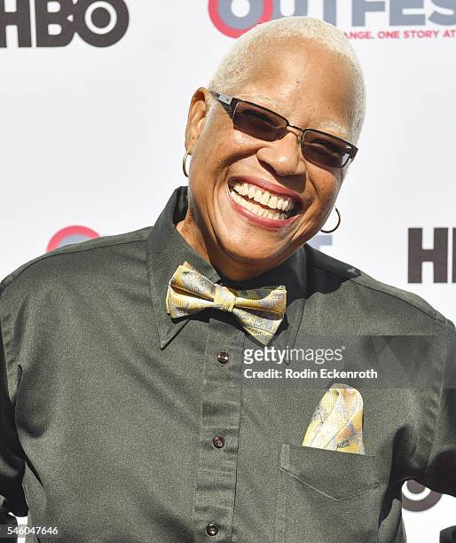 Claudette "Sexy DJ" Colbert attends 2016 Outfest Los Angeles LGBT Film Festival screening of "Jewels Catch One" at Harmony Gold Theatre on July 10,...