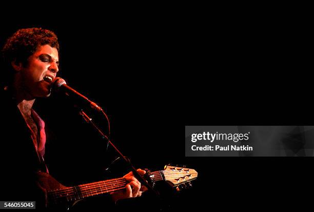 American musician Lindsey Buckingham, of the group Fleetwood Mac, performs onstage at the Rosemont Horizon, Rosemont, Illinois, May 14, 1980.