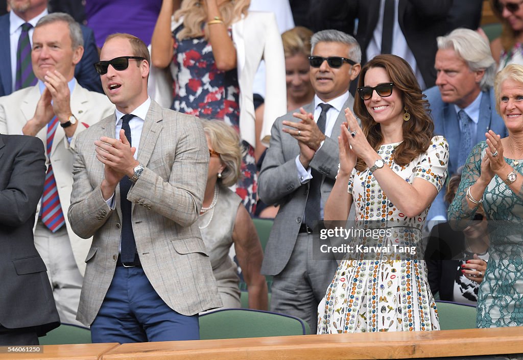 Celebrities Attend Wimbledon