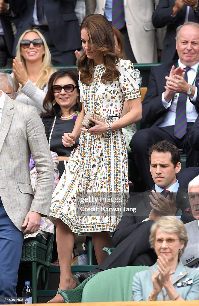 Celebrities Attend Wimbledon