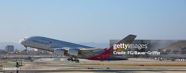 Planes at Los Angeles International Airport on July 10, 2016 in Los Angeles, California.