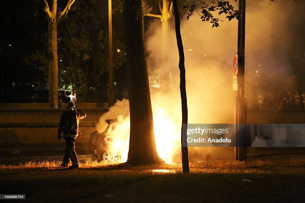 Clash after the Euro 2016 Final