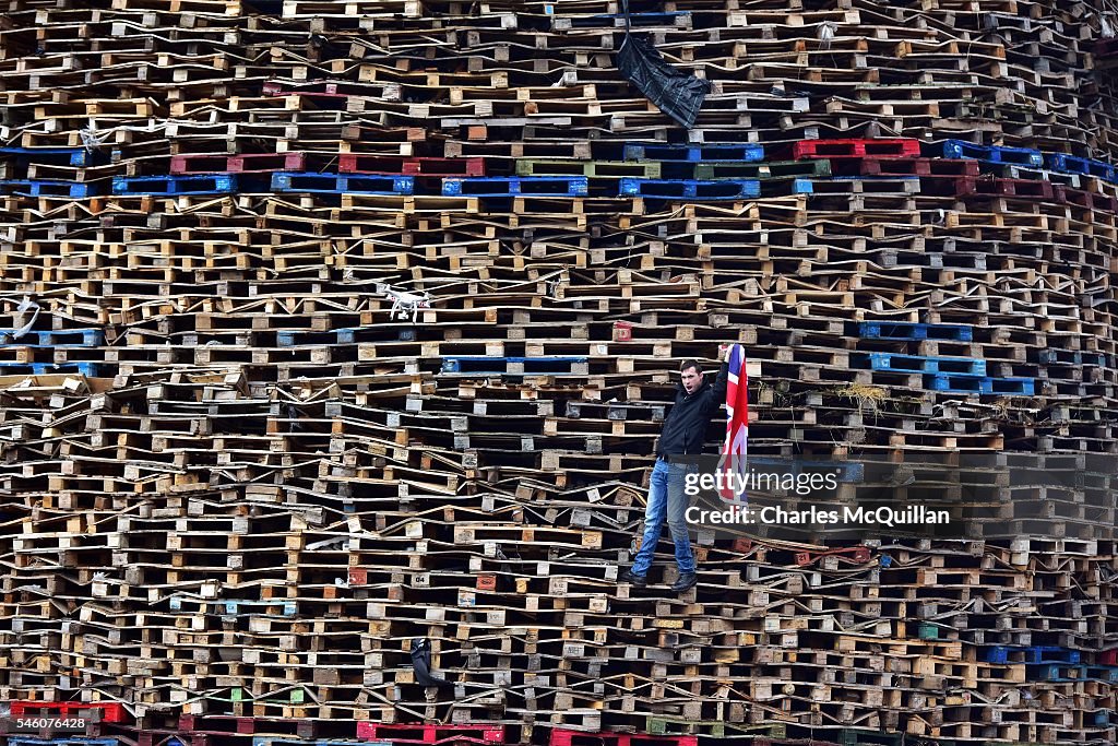 Preparations Are Made Ahead Of The Annual Orange Order Demonstrations