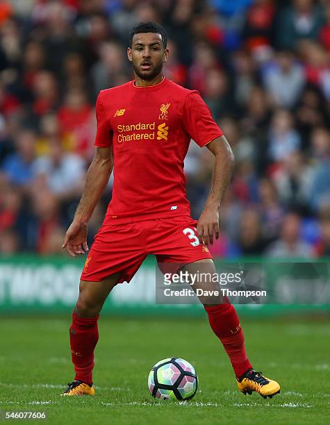 Kevin Stewart of Liverpool during the Pre-Season Friendly match between Tranmere Rovers and Liverpool at Prenton Park on July 8, 2016 in Birkenhead,...