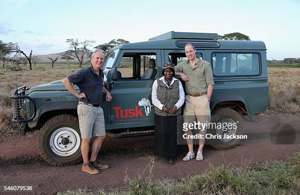 Prince William, Duke of Cambridge, Royal Patron of Tusk and President of United For Wildlife, is joined by Kenya's Minister of Environment, Judy...