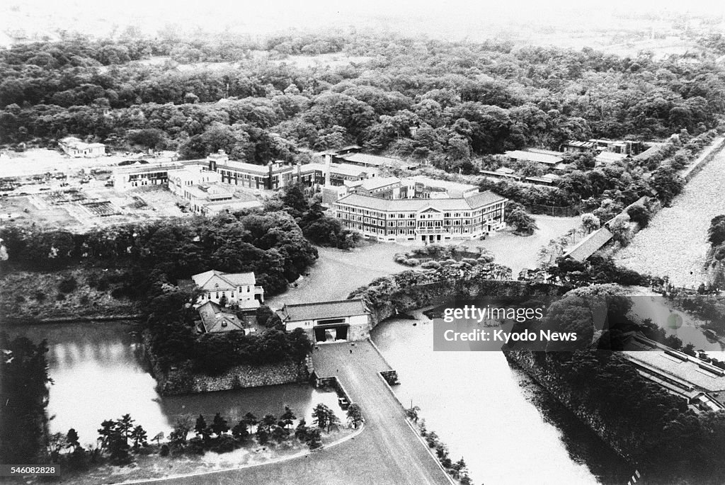 Imperial Palace after air raids