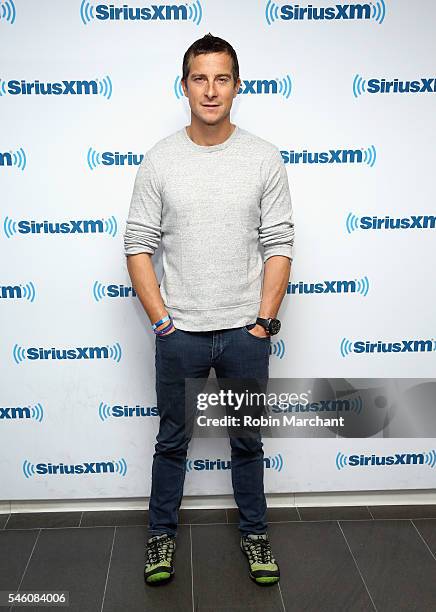 Bear Grylls visits at SiriusXM Studio on July 11, 2016 in New York City.