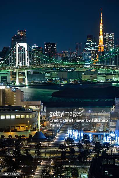 cityscape of tokyo in winter - christinayan ストックフォトと画像