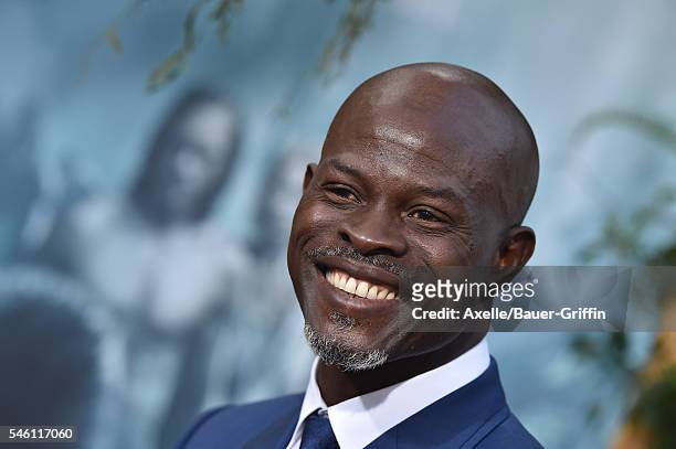 Actor Djimon Hounsou arrives at the premiere of Warner Bros. Pictures' 'The Legend Of Tarzan' at TCL Chinese Theatre on June 27, 2016 in Hollywood,...