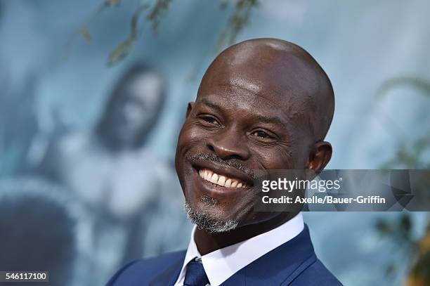 Actor Djimon Hounsou arrives at the premiere of Warner Bros. Pictures' 'The Legend Of Tarzan' at TCL Chinese Theatre on June 27, 2016 in Hollywood,...