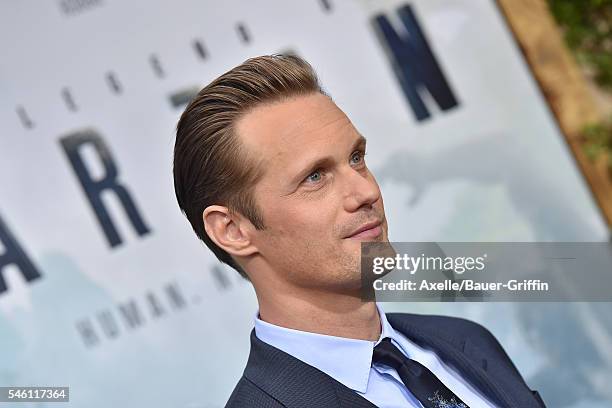 Actor Alexander Skarsgard arrives at the premiere of Warner Bros. Pictures' 'The Legend Of Tarzan' at TCL Chinese Theatre on June 27, 2016 in...