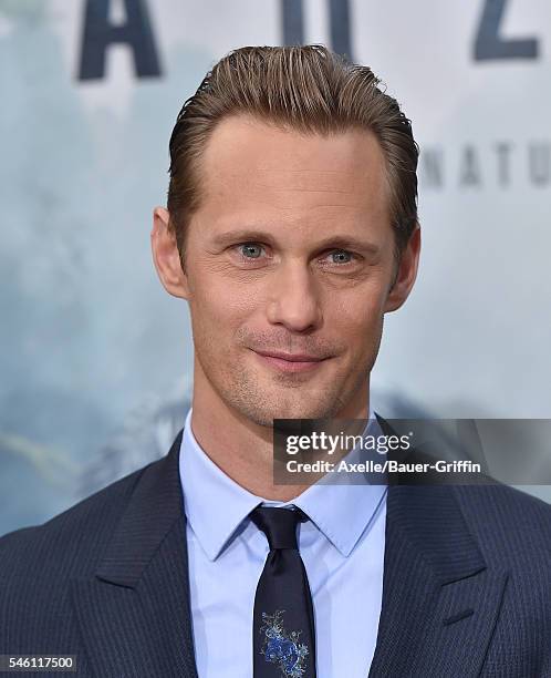 Actor Alexander Skarsgard arrives at the premiere of Warner Bros. Pictures' 'The Legend Of Tarzan' at TCL Chinese Theatre on June 27, 2016 in...