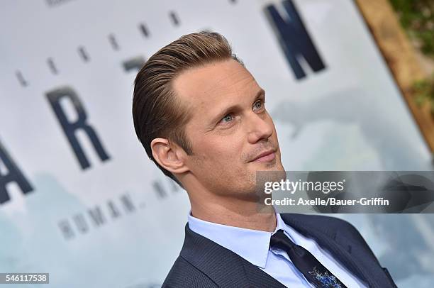 Actor Alexander Skarsgard arrives at the premiere of Warner Bros. Pictures' 'The Legend Of Tarzan' at TCL Chinese Theatre on June 27, 2016 in...