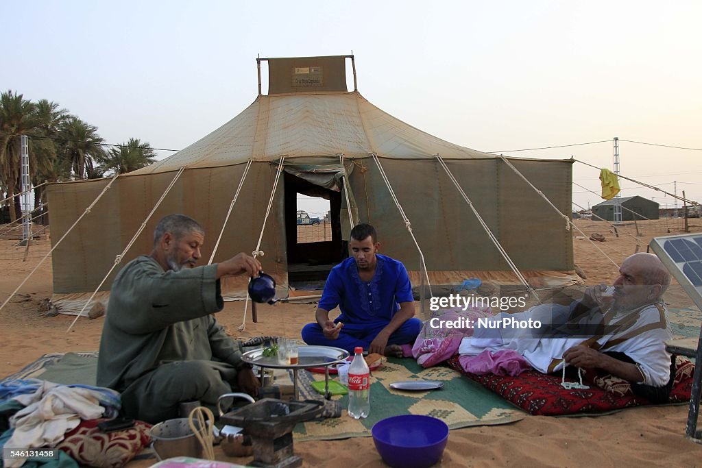 Saharawi people in the Dakhla refugee camp