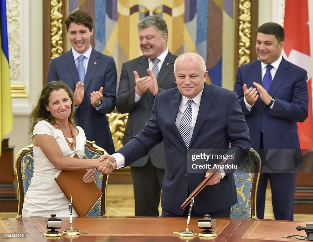 Canadian Prime Minister Justin Trudeau in Ukraine