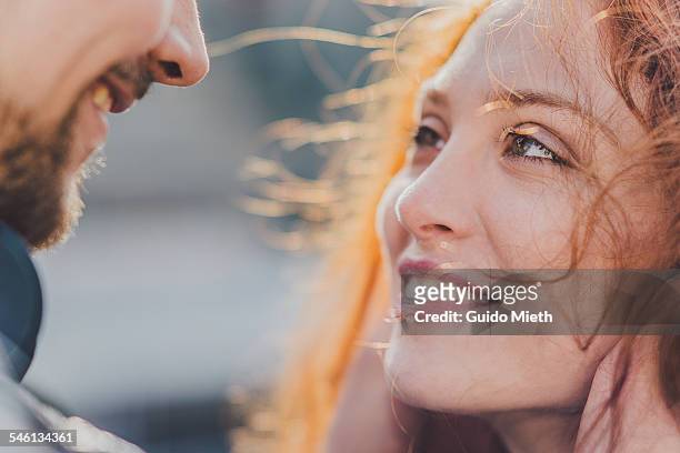 young couple in love. - love emotion stock pictures, royalty-free photos & images