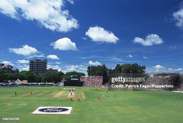 General view of the 3rd One Day International between Zimbabwe and England at Harare, Zimbabwe, 20th February 2000.