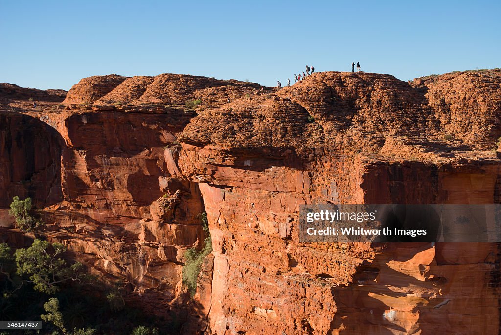 Massive cliffs of Kings Canyon outback Australia